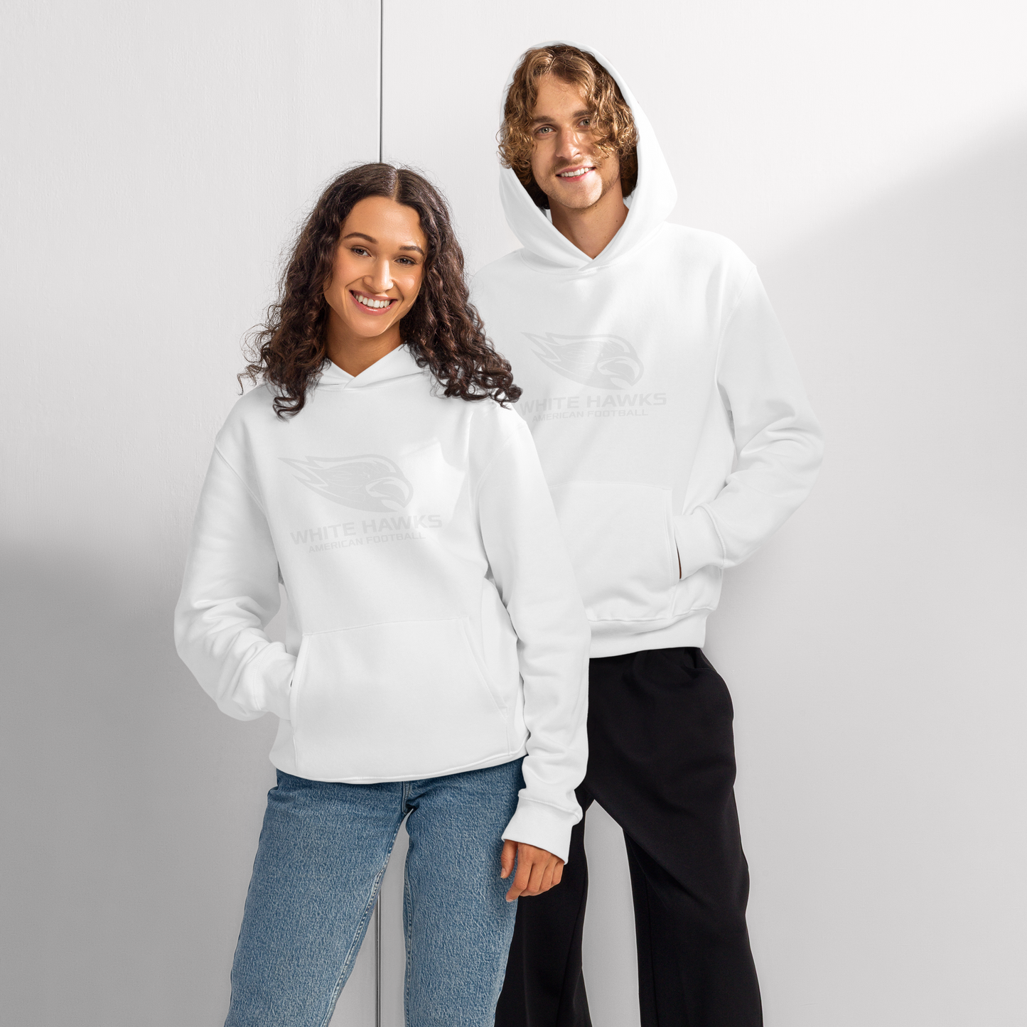 Hoodie White&White